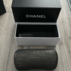 Brand new Chanel sunglasses case and box